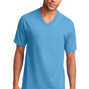 5.4 oz 100% Cotton V Neck T Shirt