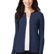 Ladies Concept Stretch Button Front Cardigan