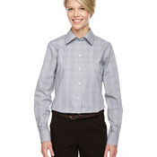 Ladies' Crown Collection® Glen Plaid Woven Shirt