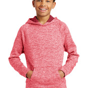 Youth PosiCharge ® Electric Heather Fleece Hooded Pullover