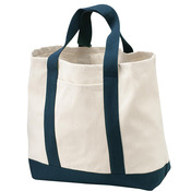 Ideal Twill Two Tone Shopping Tote